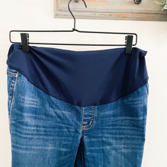 Madewell Maternity Blue Over Belly Skinny Jeans 28 - Picture 2 of 8